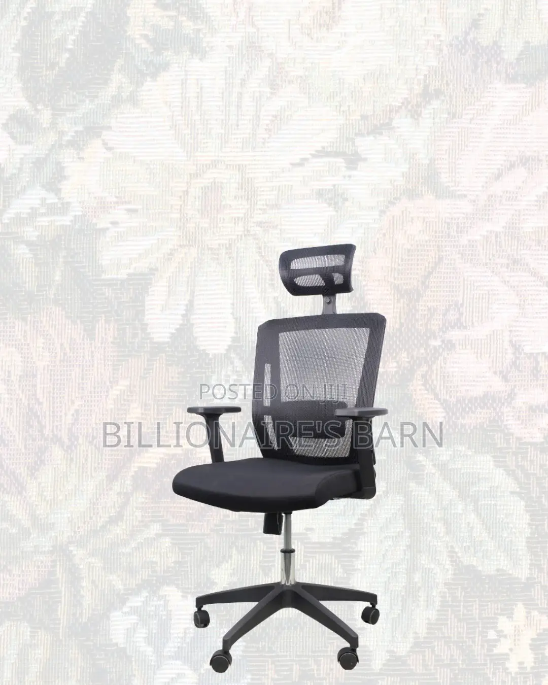 Black Ergonomic Office Chair for Work • Breathable Mesh Airflow