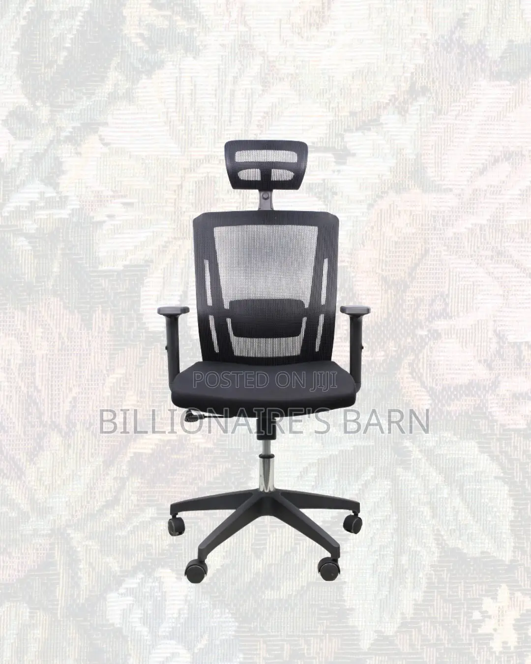Black Ergonomic Office Chair for Work • Breathable Mesh Airflow