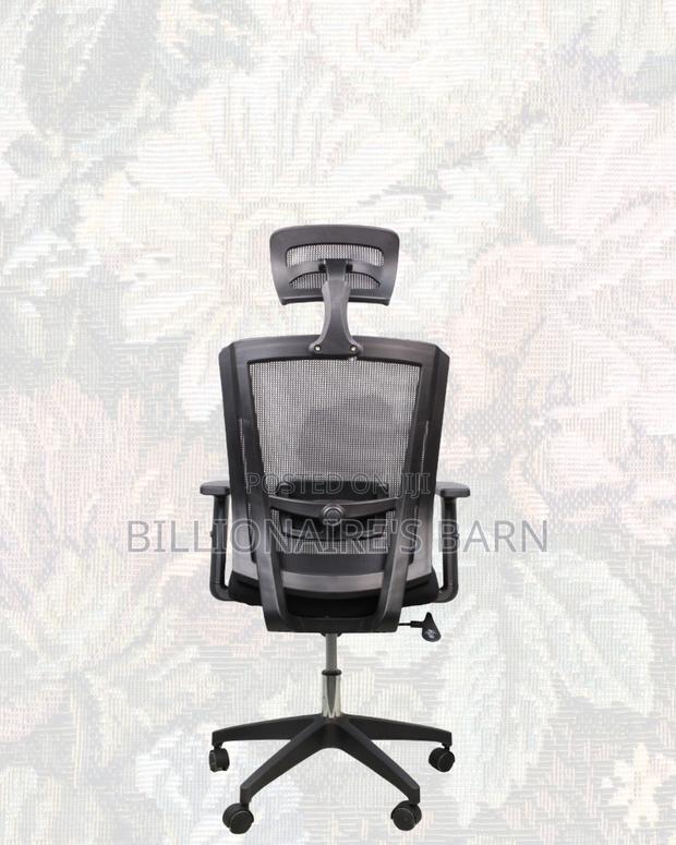 Black Ergonomic Office Chair for Work • Breathable Mesh Airflow - thumbnail 4