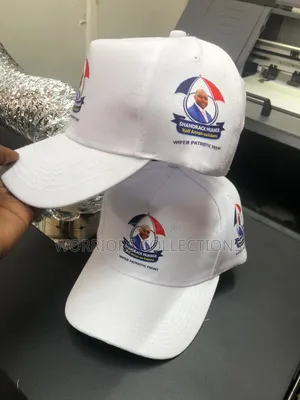 White Branded Caps Available