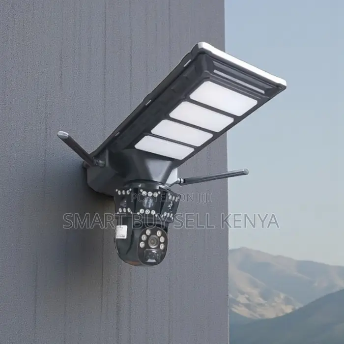 Two-Way Audio 12mp 4g PTZ Dual Lens Solar Camera Solar Street Light