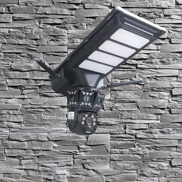 All Weatherproof 12mp 4g PTZ Dual Lens Solar Camera Solar Street Light
