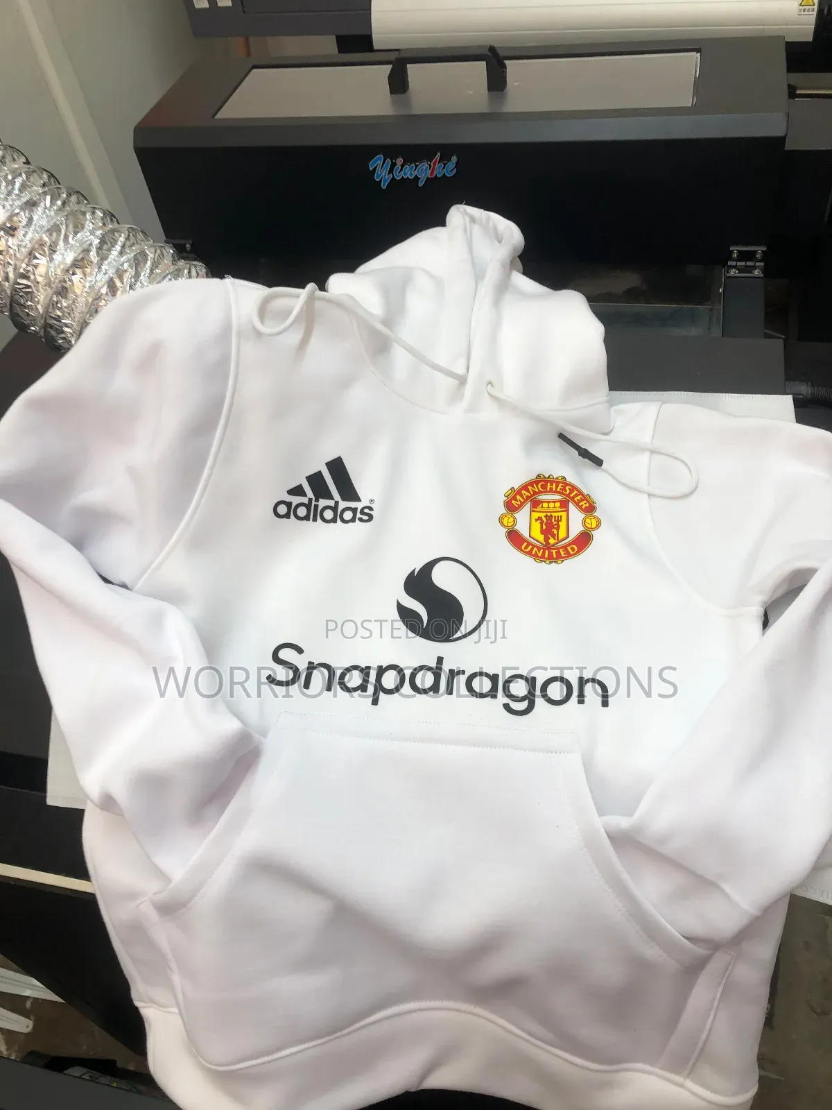 Black and White Branded Hoodies