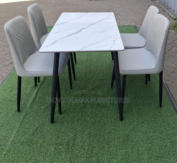 4seater Dinning Table Grey Dinning Table - main view