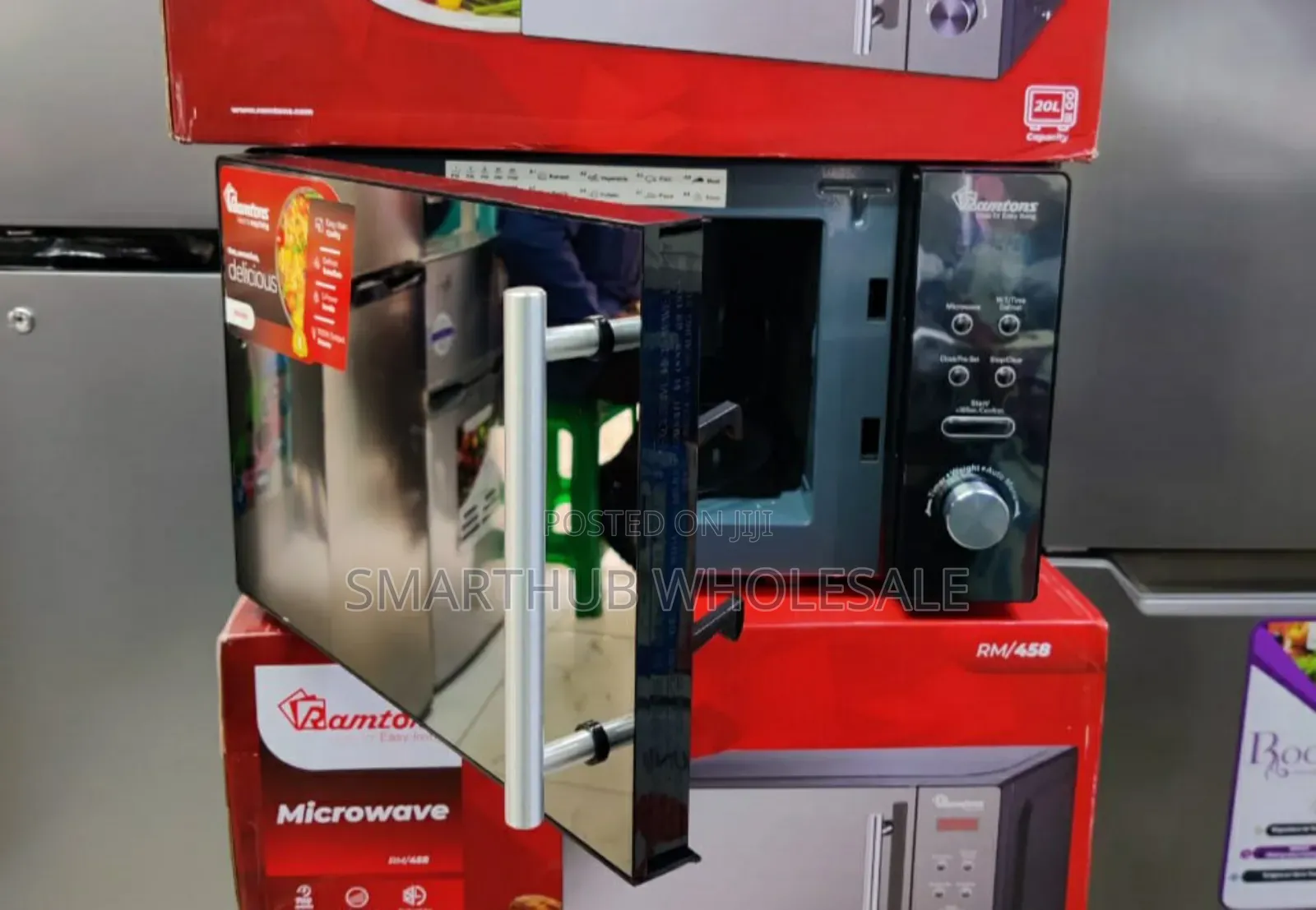 Ramtons Rm/458 - Digital Glass Microwave Oven(1yr Wrty)