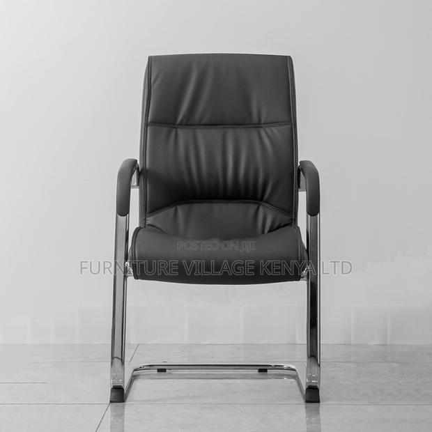 Office Chair; Executive Leather Visitor Office Seat - thumbnail 6