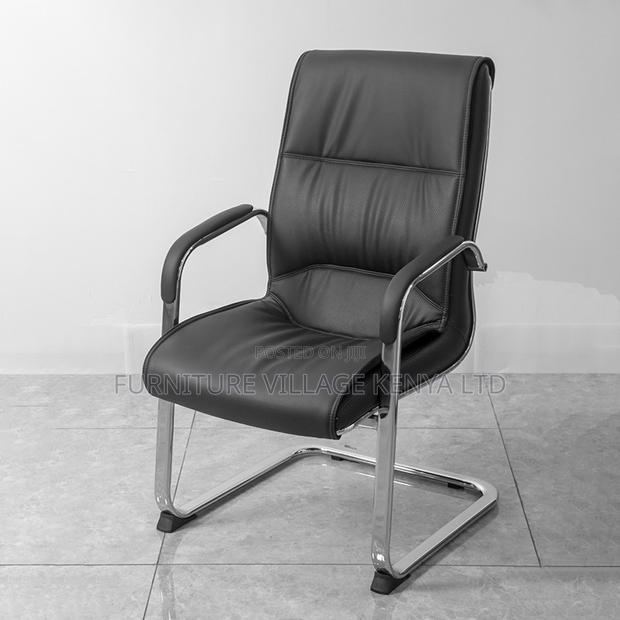 Office Chair; Executive Leather Visitor Office Seat - thumbnail 9