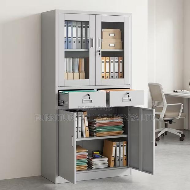 Office Cabinet; Modern Steel Office Storage Cabinet - main view