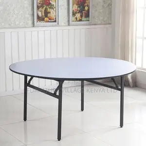 Office Table: Folding Round Plastic Banquet Table