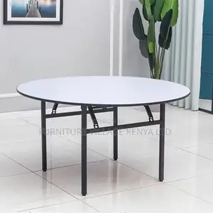 Office Table: Folding Round Plastic Banquet Table