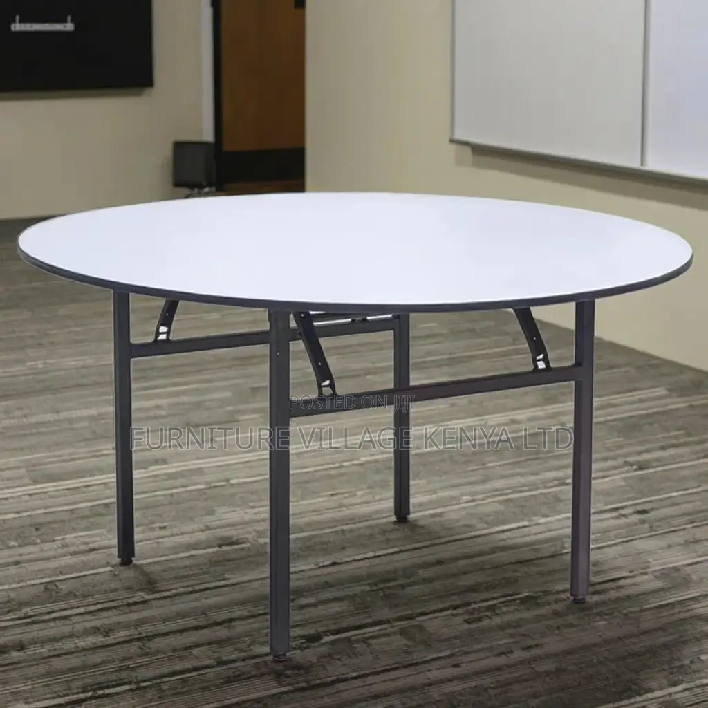 Office Table: Folding Round Plastic Banquet Table