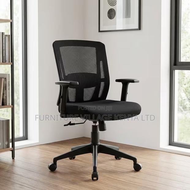 Office Chair; Mid-back Orthopedic Office Seat - main view