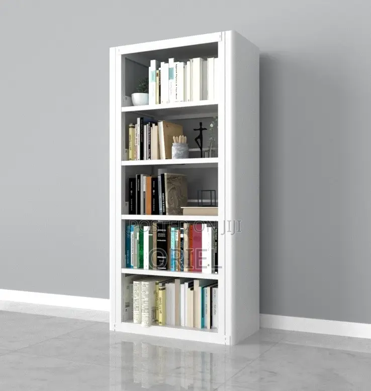 Cabinets; Commercial-Grade 5-Tier Wooden Bookcase