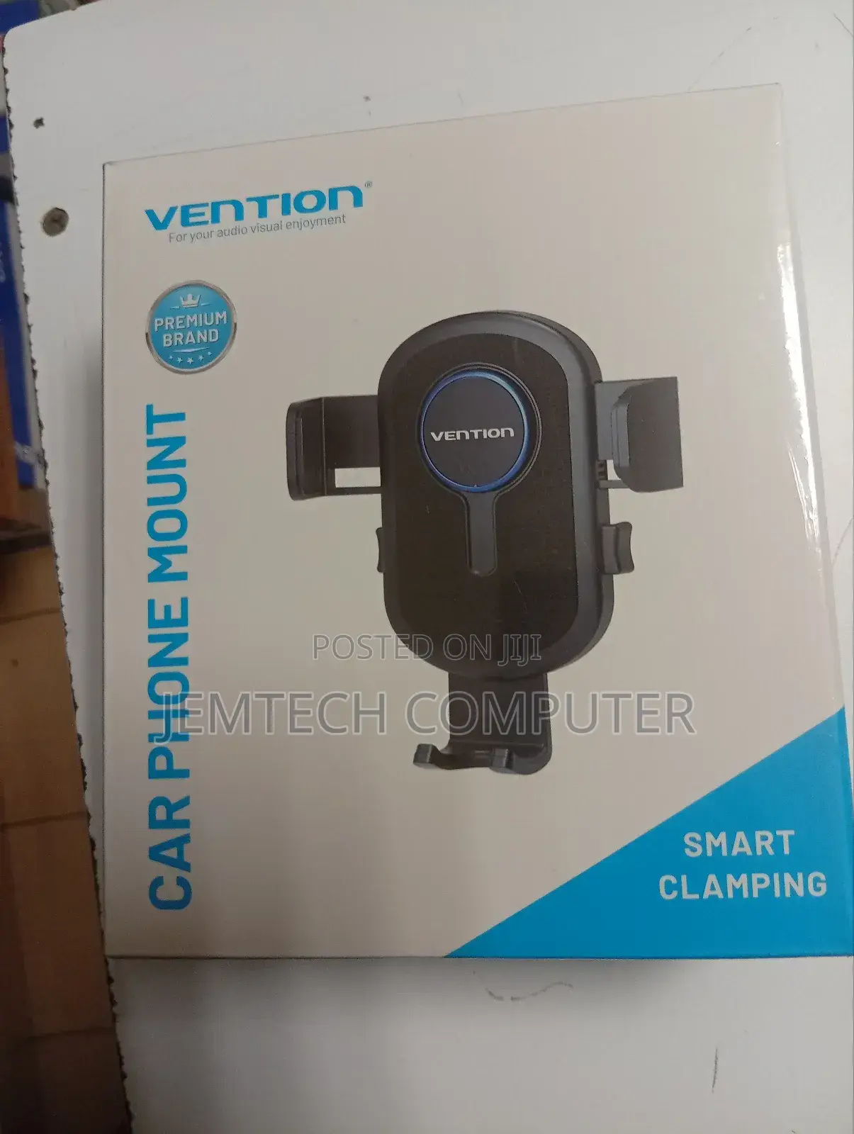 Vention One Touch Clamping Car Phone Mount Suction Cup+Y-Shaped Clip