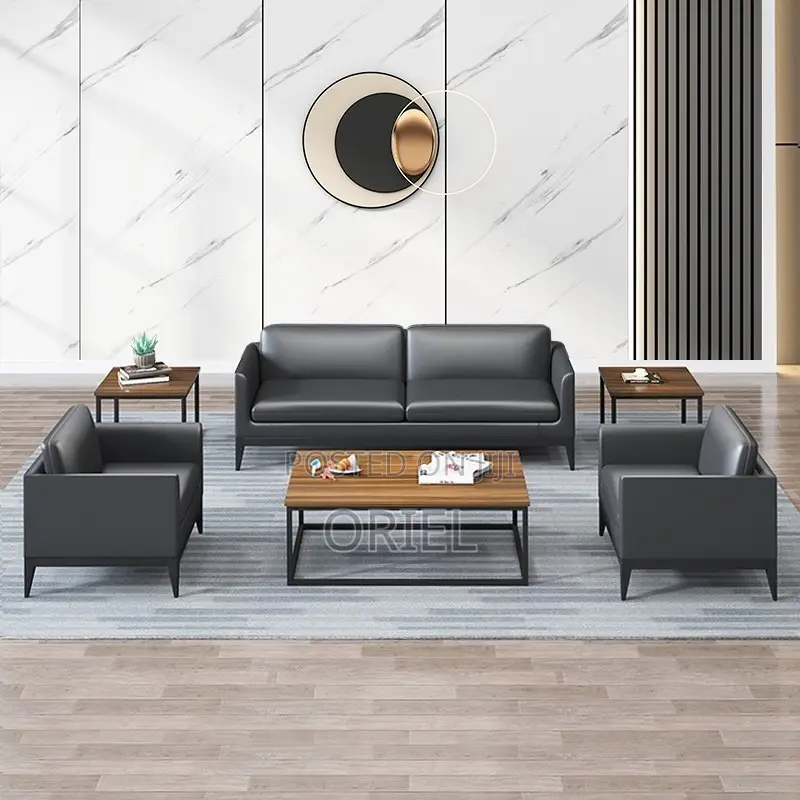 Office Sofas; Managerial 5-Seater Office Reception Sofa