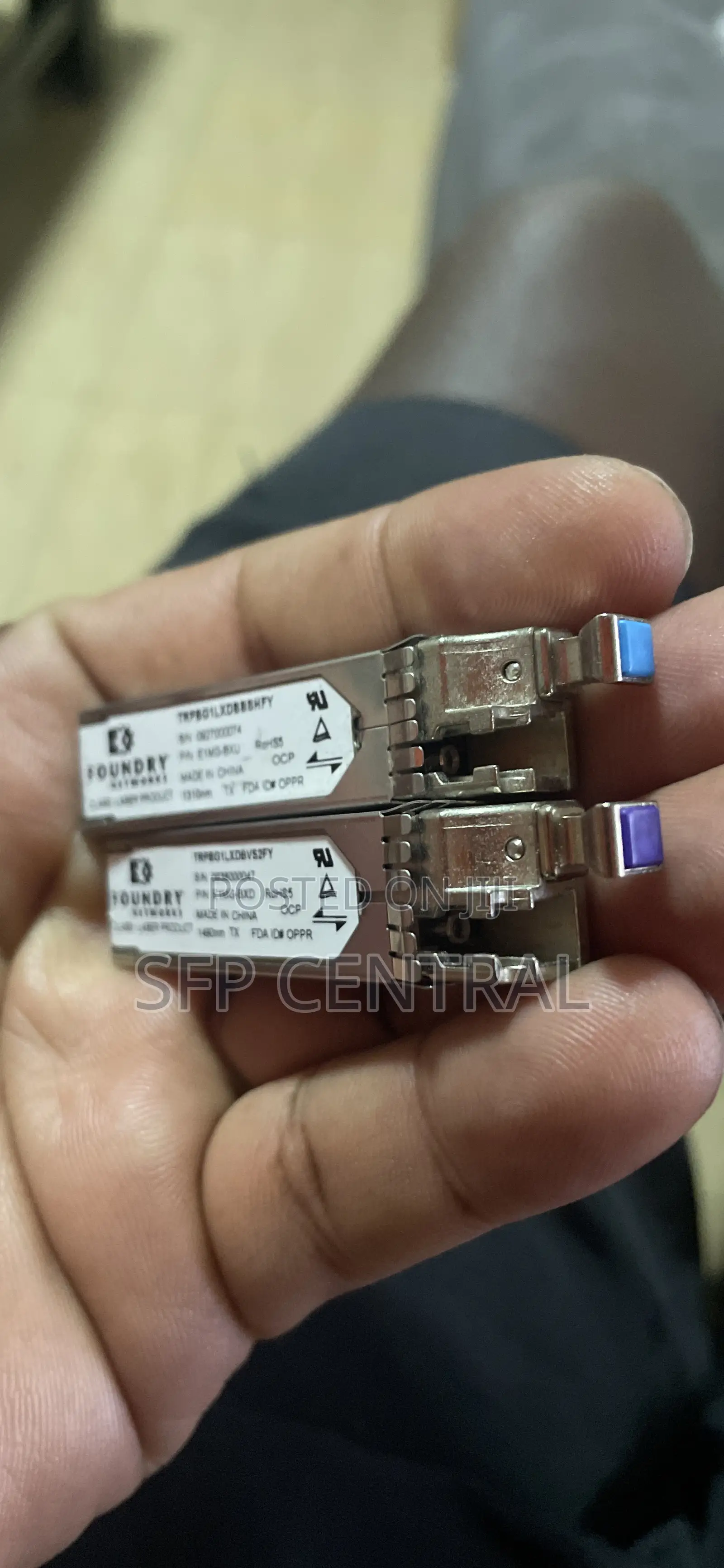 Brocade Bidi SFP for Huawei E1mg-BXD 1490nm/1310nm 10km SMF Pair
