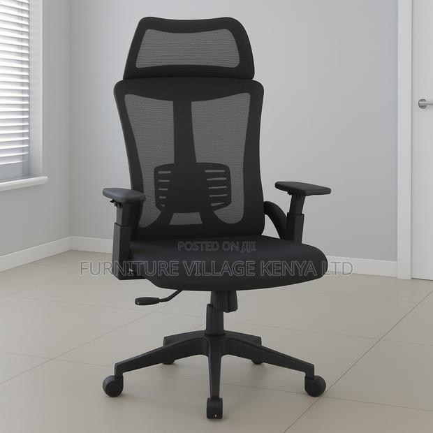 Office Chair; Executive High Back Mesh Office Seat - main view