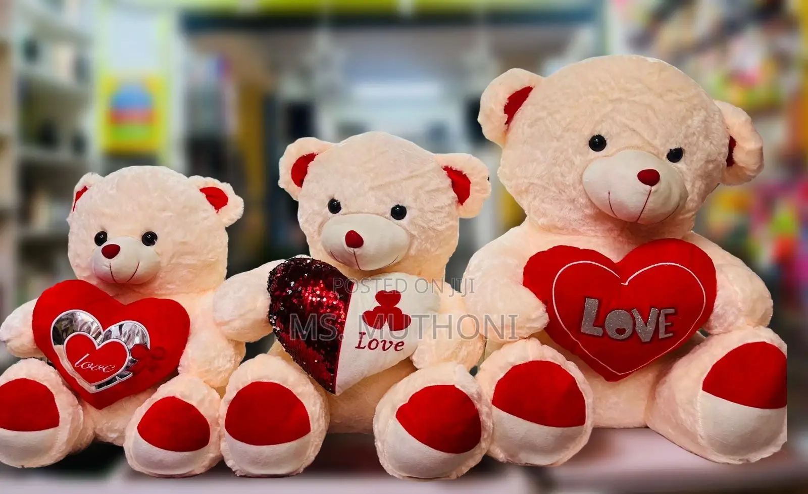 I Love You Teddybear 60/70/80 Cm
