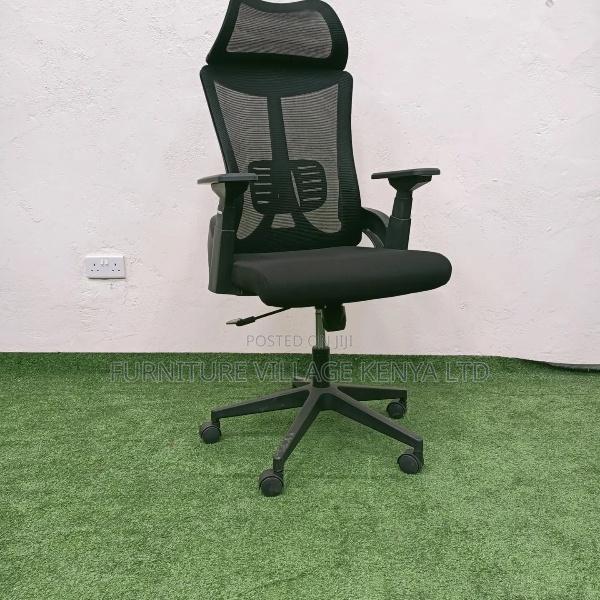 Office Chair; Executive High Back Mesh Office Seat - thumbnail 3