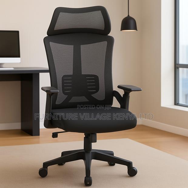 Office Chair; Executive High Back Mesh Office Seat - thumbnail 6