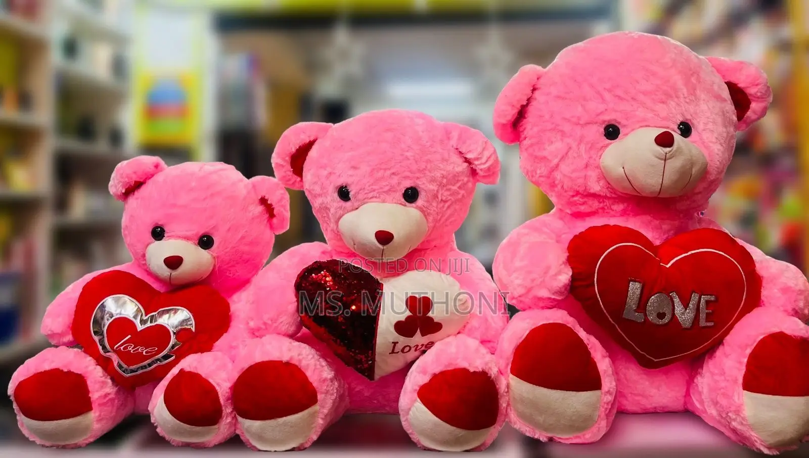  Red I Love You Teddy Bear (60/70/80)