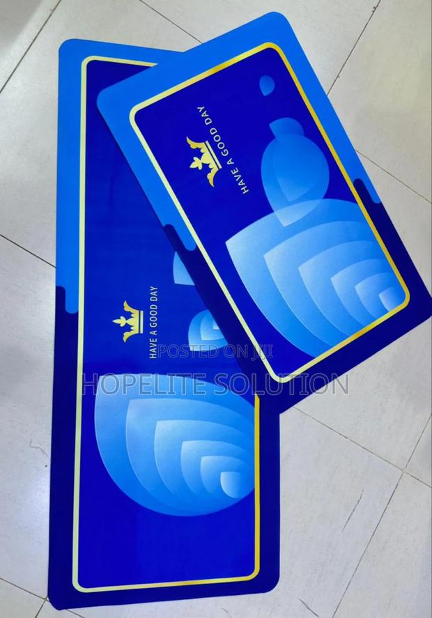 2 Piece Rubber Kitchen Mat - main view