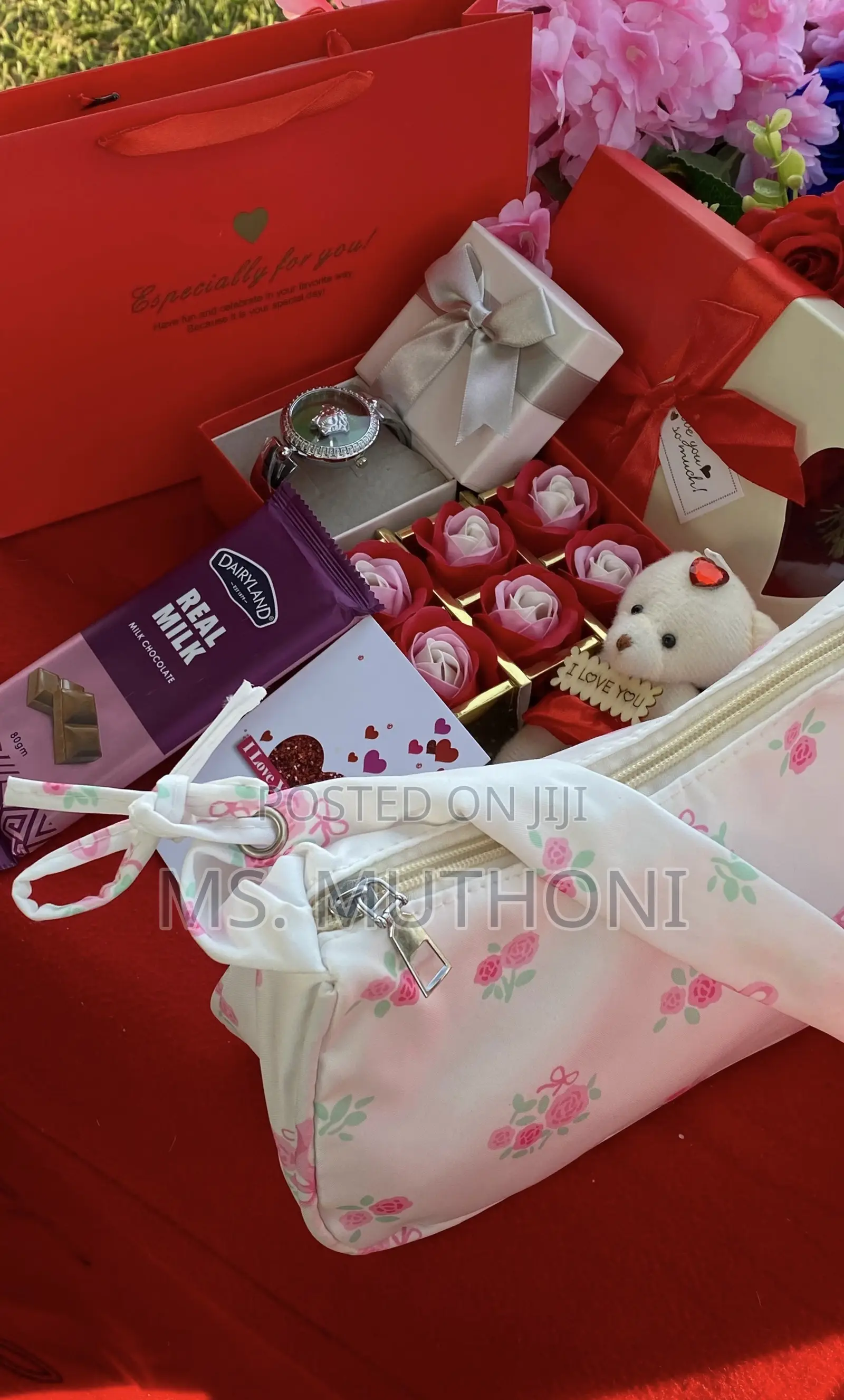 Watch / Summer Bag Etc. Birthday Ladies Gift Set