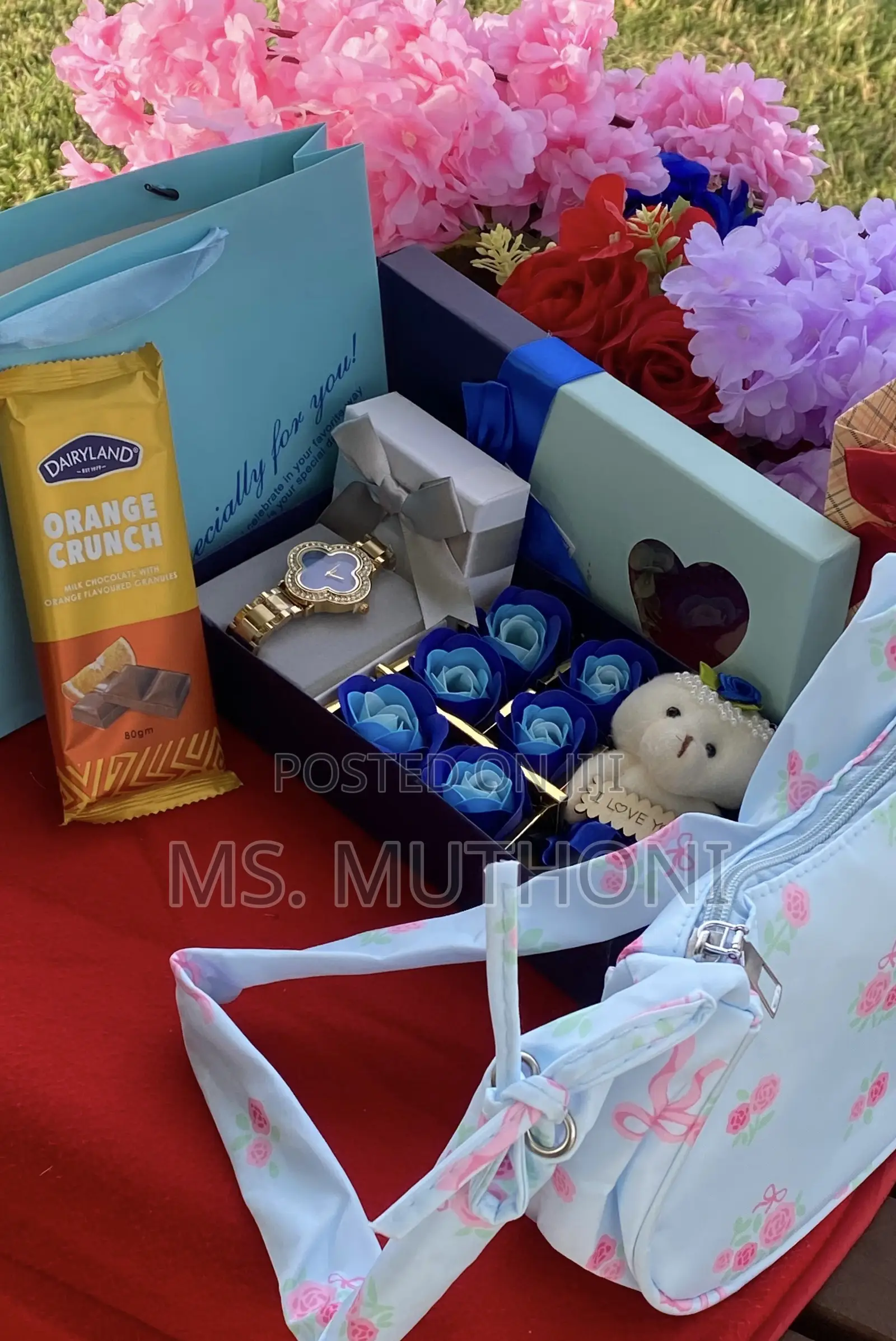 Watch / Summer Bag Etc. Birthday Ladies Gift Set