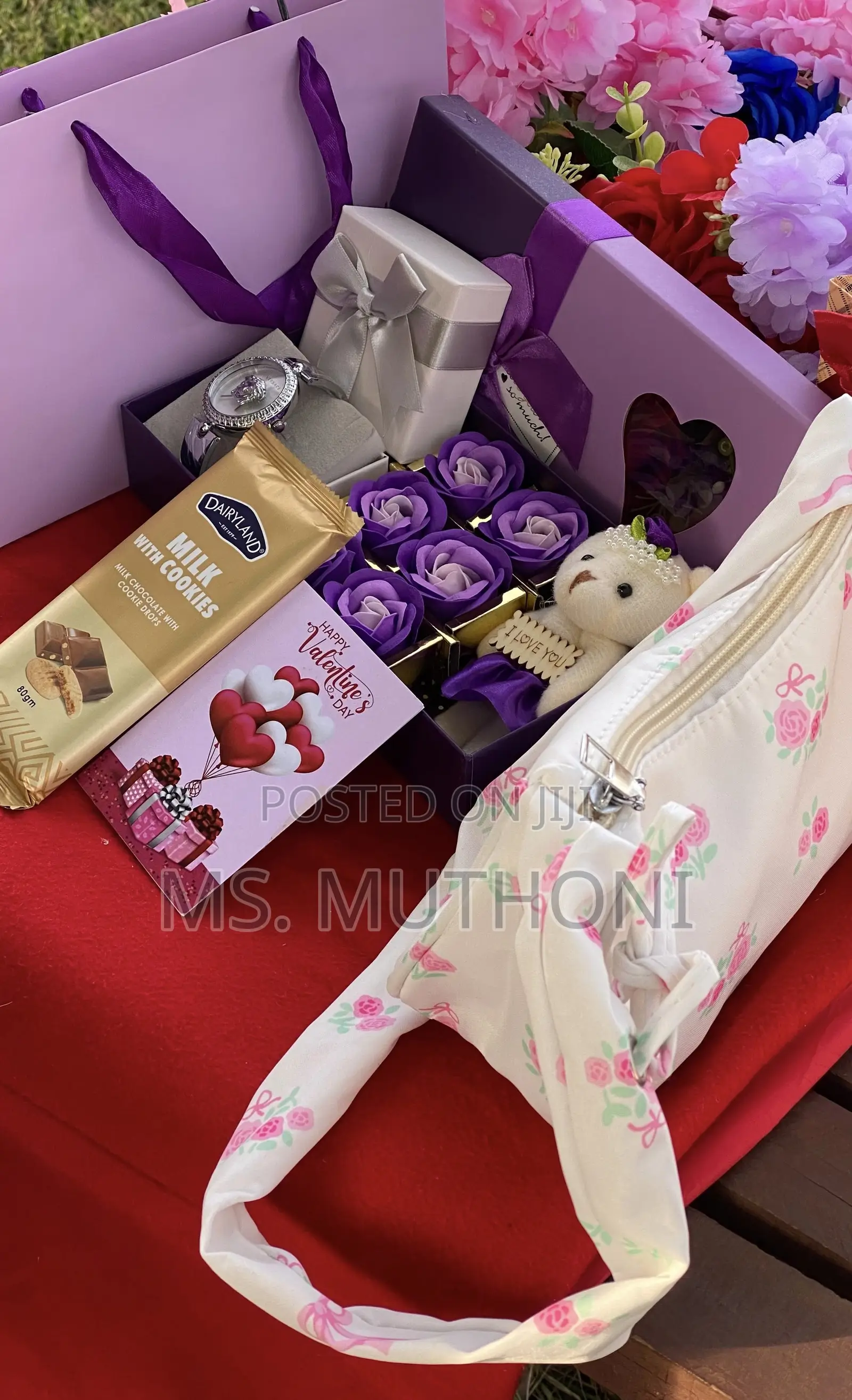 Watch / Summer Bag Etc. Birthday Ladies Gift Set