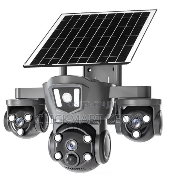 Solar CCTV Camera 3 Lens Wifi Triple Lens Solar CCTV Camera