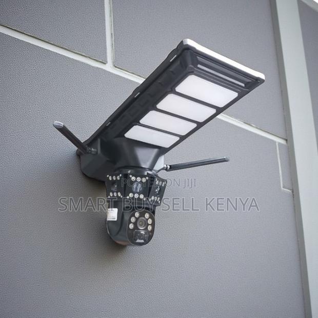 Night Vision Activated 4g PTZ Dual Lens Solar Camera Solar Streetlight