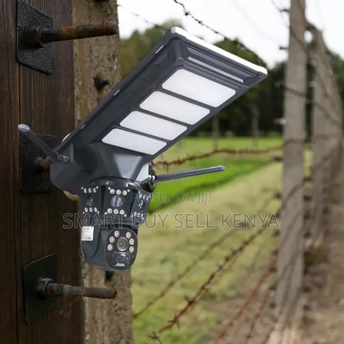 Motion Detection 4g PTZ Dual Lens Solar Camera Solar Street Light