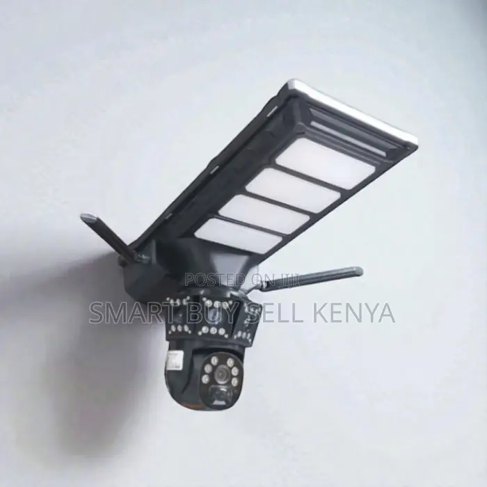 Video Playback Support 4g PTZ Dual Lens Camera Solar Street Light