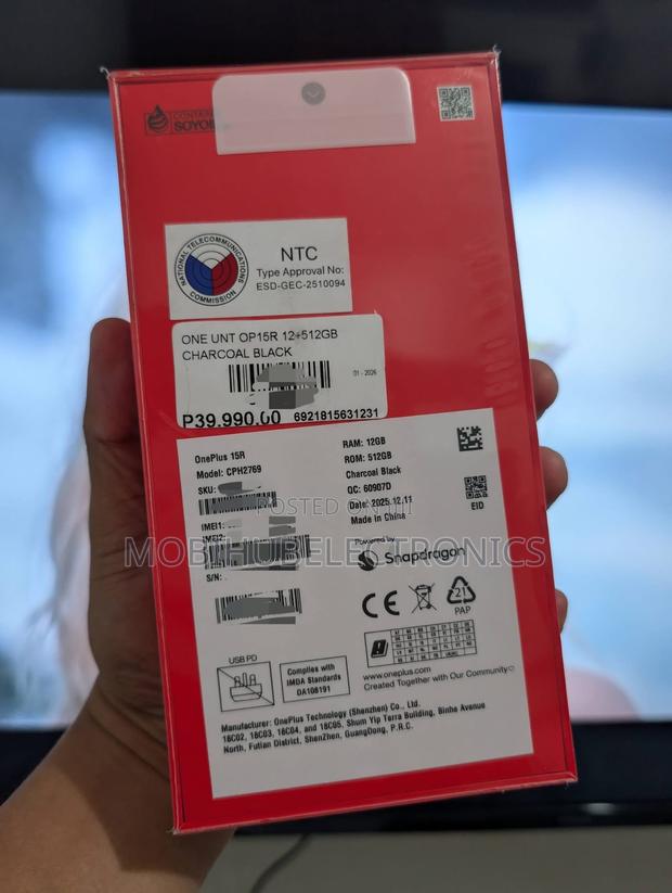 New OnePlus 15R 512 GB Black - thumbnail 2