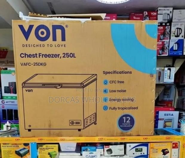 Low Noice Von 250 Litres Chest Freezer - main view