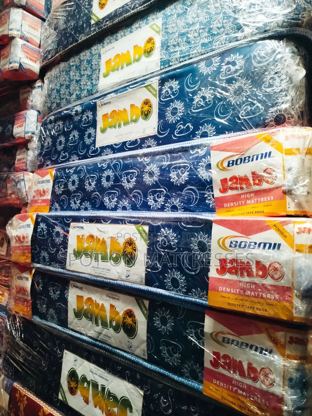 Lala Unono! 4x6x8 Bobmil High Density Quilted Mattress + Free Delivery