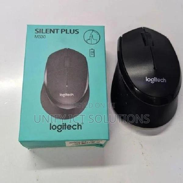 Logitech M330 Silent Plus Wireless Mouse - Black - 910-004909 - main view
