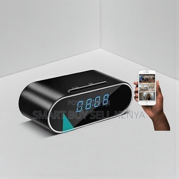 Slim Flexible Design Mini Table Clock Wifi Spy Hidden Camera