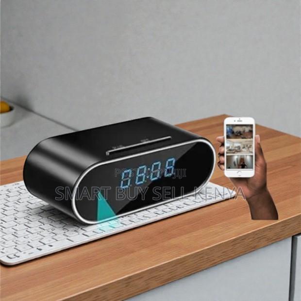 Remote Monitoring Mini Table Clock Wifi Spy Hidden Camera