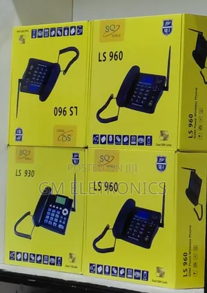 Sq Ls 960 GSM Fixed Wireless Phone - M-Pesa, Fm Radio Dual Sim Slot.