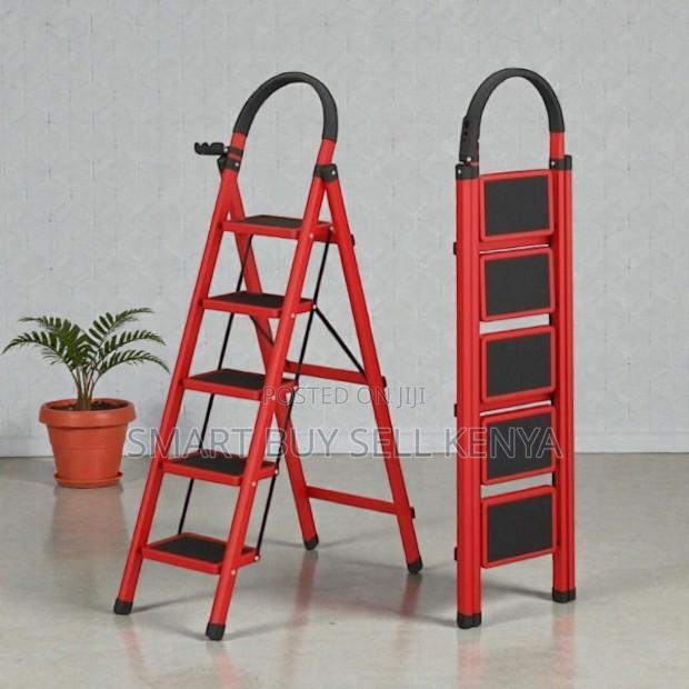 Foldable Portable Workshop Domestic 5 Step Ladder Stepladder - main view