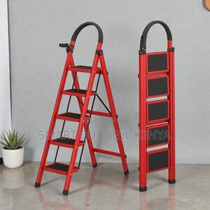 Heavy Duty Stable Performance Home 5 Step Ladder Stepladder - thumbnail 2