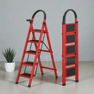 Non Slip Aluminum Secure Grip Steps 5 Step Ladder Stepladder