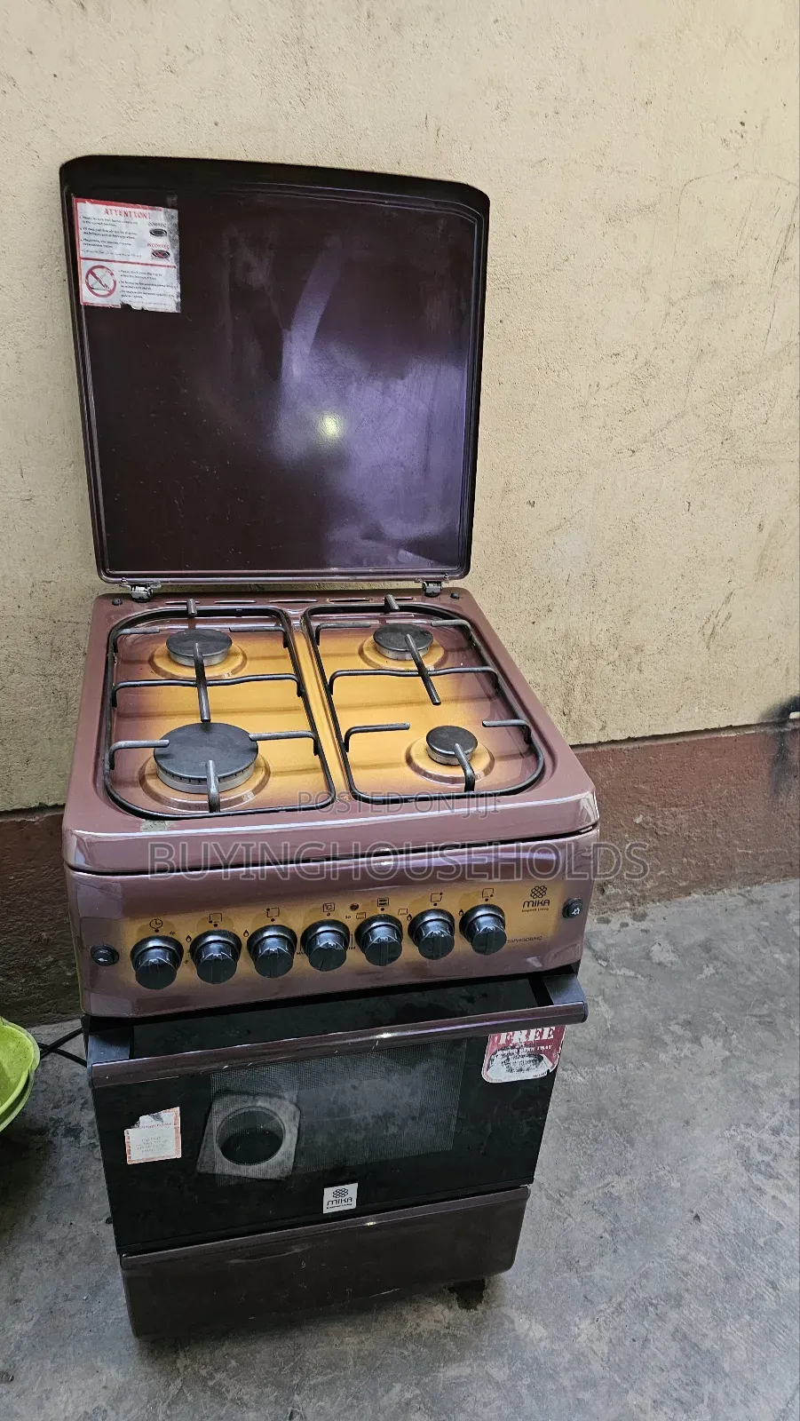 Mika 50x55 All Gas Cooker (Brown)