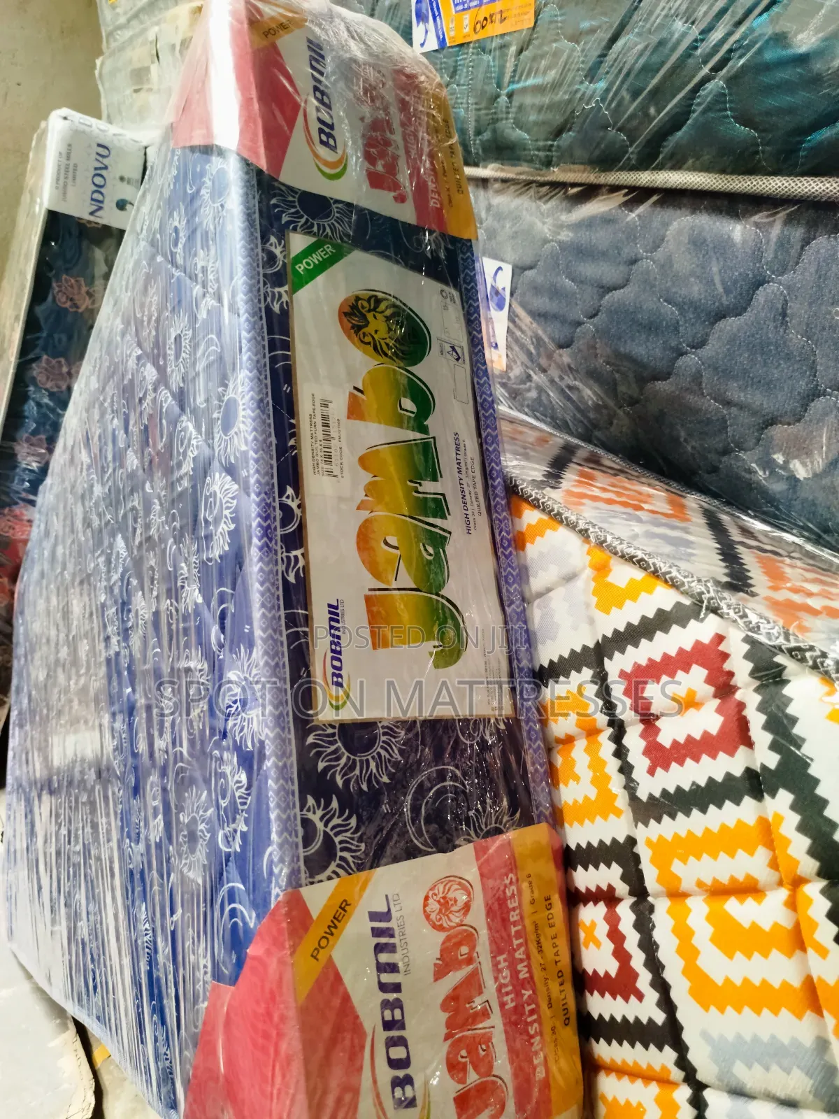 Bobmil Mattresses Both Hard And Soft Are Available. Sizes 3x6 - 6x6.
