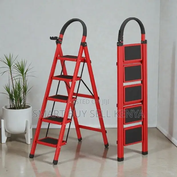 Home Use Folding Space Efficient 5 Step Ladder Stepladder