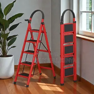 Portable Aluminum Upto 150 KGS Support 5 Step Ladder Stepladder