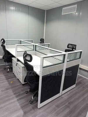 4 Seater Office Workstations With Drawers
