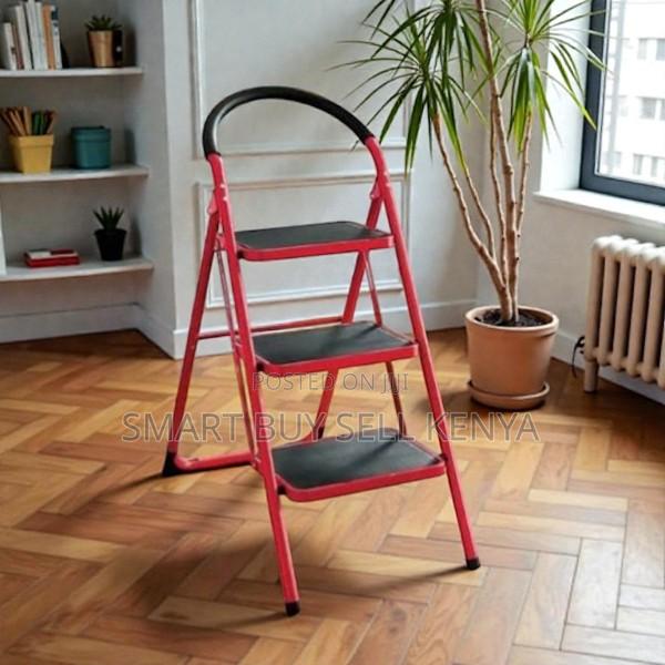 Foldable Aluminum Top Quality Household 3 Step Ladder Stepladder - main view