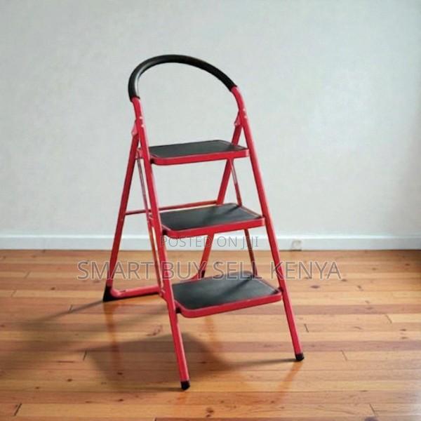 Heavy-Duty Aluminum Best Performance 3 Step Ladder Stepladder - main view